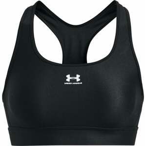 Under Armour Women's Armour Bra Mid Padless Black/White L Fitness bielizeň