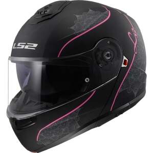 LS2 FF908 Strobe II Lux Matt Black/Pink L Prilba