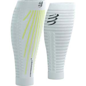 Compressport R2 Aero White/Safety Yellow T2 Bežecké návleky na lýtka