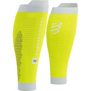 Compressport R2 3.0 Yellow/White T2 Bežecké návleky na lýtka