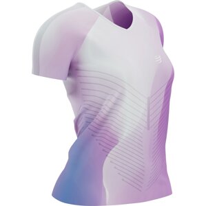 Compressport Performance SS Tshirt W Royal Lilac/Lupine/White XS Bežecké tričko s krátkym rukávom