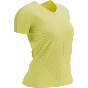 Compressport Performance SS Tshirt W Green Sheen L Bežecké tričko s krátkym rukávom