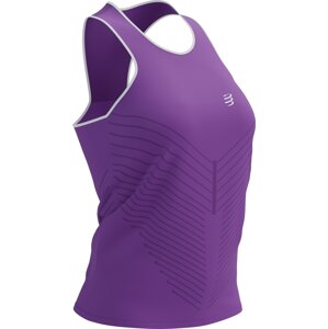 Compressport Performance Singlet W Royal Lilac/White L Bežecké tielko