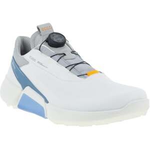 Ecco Biom H4 BOA Mens Golf Shoes White/Retro Blue 39