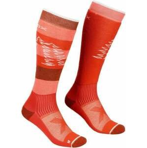 Ortovox Free Ride Long W Clay Orange 39-41 Lyžiarske ponožky