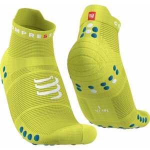 Compressport Pro Racing Socks v4.0 Run Low Primerose/Fjord Blue T2 Bežecké ponožky