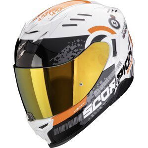 Scorpion EXO 520 EVO AIR TITAN White/Orange 2XL Prilba