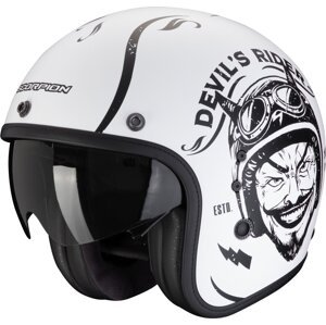 Scorpion BELFAST EVO ROMEO Matt White/Black XS Prilba