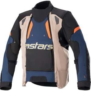 Alpinestars Halo Drystar Jacket Dark Blue/Dark Khaki/Flame Orange 3XL Textilná bunda