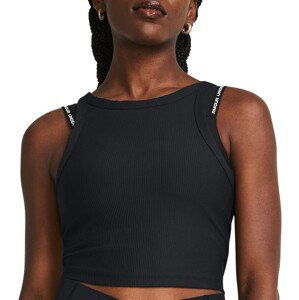 Tielko Under Armour Meridian Rib Crop Tank-BLK