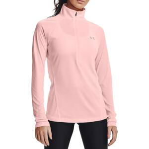 Tričko s dlhým rukávom Under Armour Tech 1/2 Zip - Twist-PNK