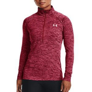 Tričko s dlhým rukávom Under Armour Tech 1/2 Zip - Twist-PNK