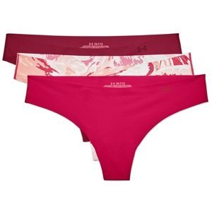 Nohavičky Under Armour PS Thong 3Pack Print-PNK