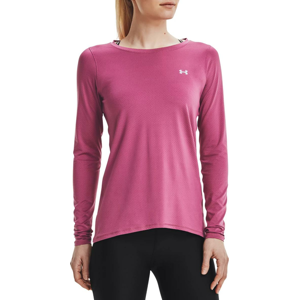 Tričko s dlhým rukávom Under Armour UA HG Armour Long Sleeve-PNK