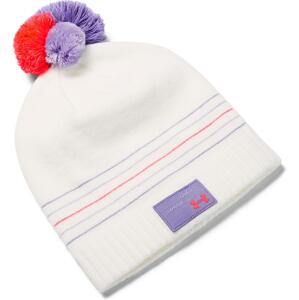 Čiapky Under Armour Girl's Triple Scoop Beanie-WHT