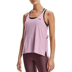 Tielko Under Armour UA Knockout Mesh Back Tank-PNK