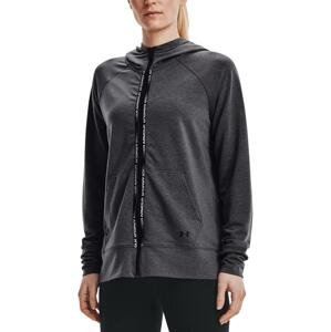 Mikina s kapucňou Under Armour Rival Terry Taped FZ Hoodie-GRY