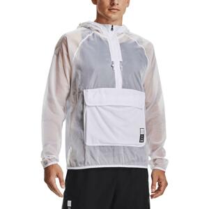 Bunda s kapucňou Under Armour UA Run Anywhere Anorak-WHT