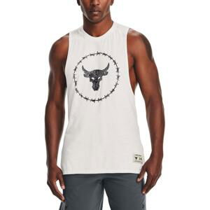 Tielko Under Armour UA Project Rock CC Tank-WHT