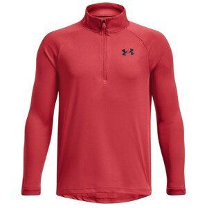 Tričko s dlhým rukávom Under Armour UA Tech 2.0 1/2 Zip-RED