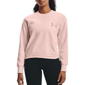 Mikina Under Armour Rival Fleece Mesh Crew-PNK