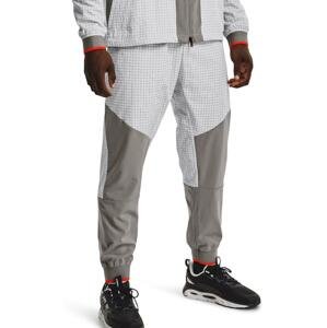 Nohavice Under Armour UA RUSH LEGACY WOVEN PANT-GRY