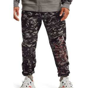 Nohavice Under Armour UA RIVAL FLC CAMO SCRIPT JGR-GRY