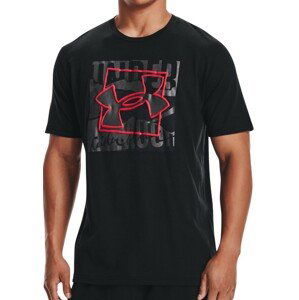 Tričko Under Armour UA BOXED SYMBOL OUTLINE SS-BLK