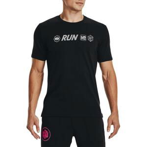 Tričko Under Armour UA Run Anywhere SS-BLK