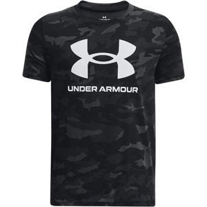 Tričko Under Armour UA SPORSTYLE LOGO AOP SS-BLK