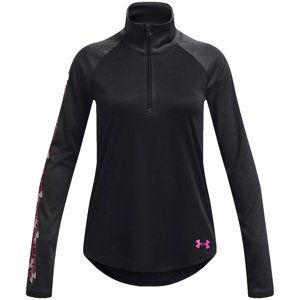 Tričko s dlhým rukávom Under Armour UA Tech Graphic 1/2 Zip -BLK