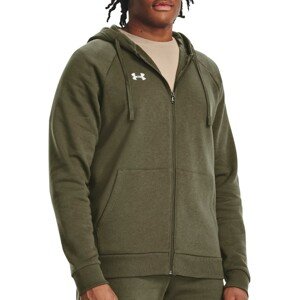 Mikina s kapucňou Under Armour UA Rival Fleece FZ Hoodie-GRN