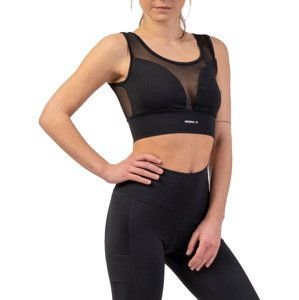 Podprsenka Nebbia Black Mesh Design Sports Bra "Breathe"