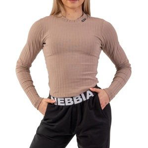 Tričko s dlhým rukávom Nebbia Organic Cotton Ribbed Long Sleeve Top