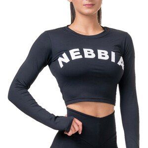 Tričko s dlhým rukávom Nebbia Sporty HERO crop top s dlouhým rukávem
