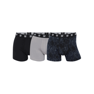 Boxerky CR7 CR7 Basic Trunk AOP Boxershort 3er Pack Grau F712