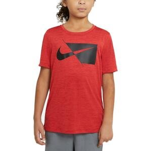 Tričko Nike  HBR T-Shirt Kids Rot Schwarz F657