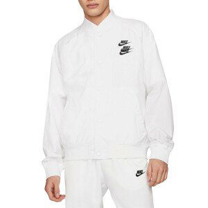 Bunda Nike  Woven Jacke Weiss Schwarz F100