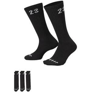 Ponožky Jordan Jordan Essential Crew 3 Pack Socks Black