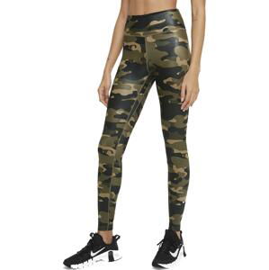 Legíny Nike W NK ONE DF CAMO MR TGT