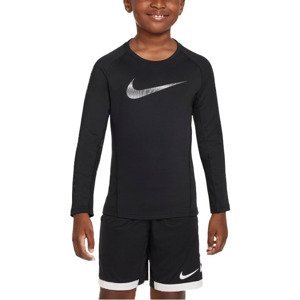 Tričko s dlhým rukávom Nike  Pro Warm Crew Sweatshirt Kids