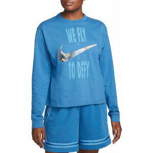 Tričko s dlhým rukávom Nike  Swoosh Fly Women s Boxy Long-Sleeve T-Shirt