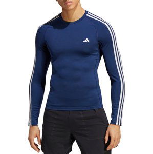 Tričko s dlhým rukávom adidas  Techfit 3-Stripes