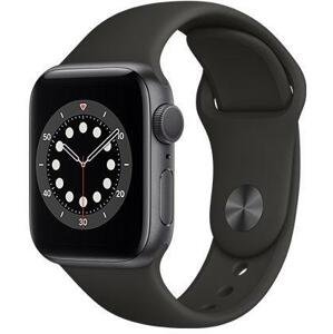 Hodinky Apple Apple Watch S6 GPS, 44mm Space Gray Aluminium Case with Black Sport Band - Regular