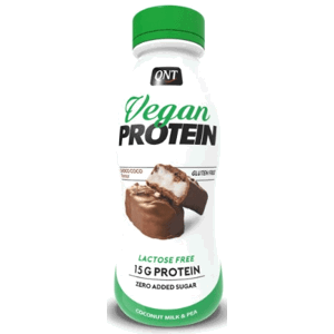 Proteínové nápoje a smoothie QNT VEGAN PROTEIN SHAKE (15 g protein & low sugar) Lactose free 310 ml Choco-coco