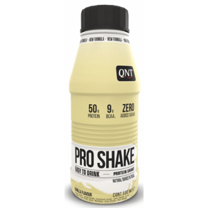 Proteínové nápoje a smoothie QNT PRO SHAKE (50g protein & Low Sugar) 500 ml Vanilla
