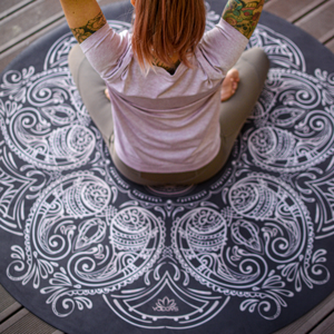 Podložka YOGGYS MANDALA YOGA ROUND MAT - HAMSA