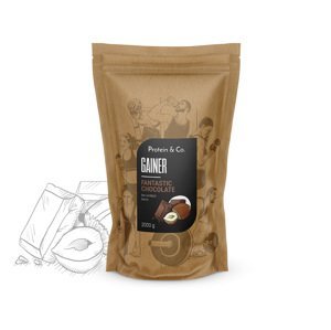Protein&Co. Gainer 2kg PRÍCHUŤ: Chocolate Hazelnut