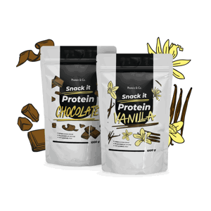 Protein & Co. SNACK IT Proteín 1 kg + 1 kg za zvýhodnenú cenu Zvoľ príchuť: Chocolate, PRÍCHUŤ: Chocolate