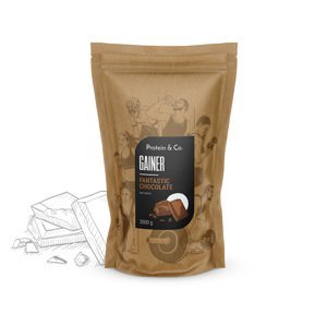 Protein&Co. Gainer 2kg PRÍCHUŤ: Fantastic chocolate